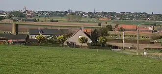 De stad Tielt gezien vanaf het Ontmoetingscentrum De Poelberg