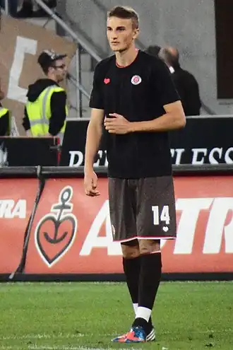 Ziereis in 2013 als speler van FC St. Pauli