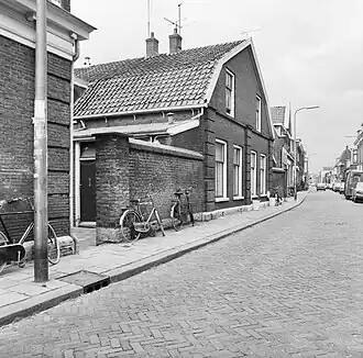 De Goedestraat in 1978 kijkend richting het noorden
