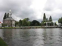 Overzicht brug met Zijlpoort