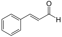 Structuurformule van kaneelaldehyde