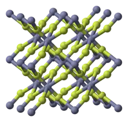 Kristalrooster van zinkfluoride