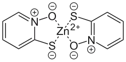 Structuurformule van zinkpyrithion