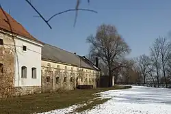 Oude boerderij in het dorp