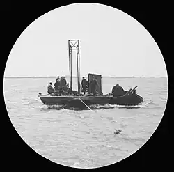 Aanhalen zegen met behulp van de galg