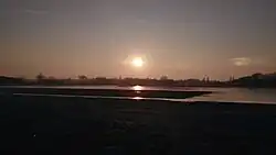 Zonsondergang bij Gentbrugse Meersen