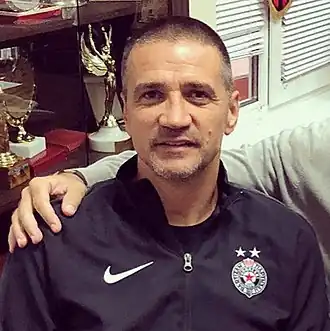 Mirković in 2015 als coach van Partizan