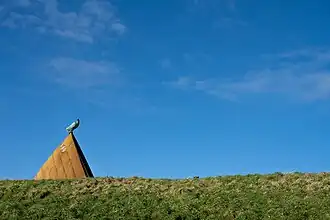 Boegbeeld: monument ZK69 ter afsluiting van Zoutkamp van de Lauwerszee in 1969 (2021)