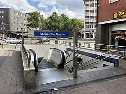 Entree van station Steinsche Gasse