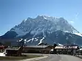 Het massief van de Zugspitze vanuit Lermoos