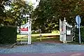 Villa Zuiderbosch; toegangshek + lantaarnpalen
