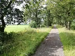 Zuiderhogeweg ten zuiden van de snelweg A7
