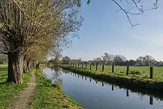 De Zwalm ter hoogte van de Zwalmmolen.