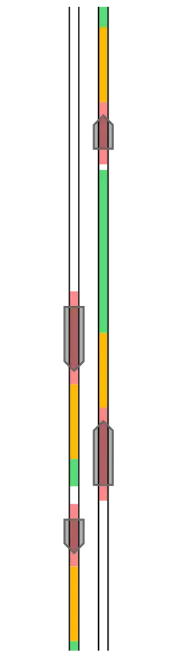 Schema van zwevende blokken
