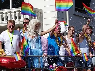 Parade tijdens de Zwolle Pride in 2019