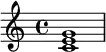  \chordmode { c1 } 