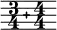  << \relative { \omit Staff.Clef \override Staff.BarLine.color = #(rgb-color 0.972 0.976 0.98) \override Staff.BarLine.hair-thickness = #8 \compoundMeter #'((3 4) (4 4)) \set Timing.measureLength = #(ly:make-moment 1/8) s8 \bar "" } >> 