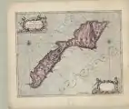 Kaart uitgegeven door Joan Blaeu, ca. 1662.