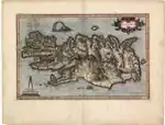 IJsland. Gerard Mercator, c. 1595.