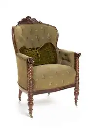 Stoel van mahonie, circa 1840