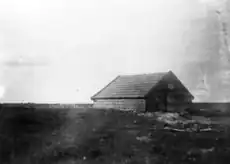 Keet in het Buinerveld met nog een grote heidevlakte, ca 1920. Bron gemeentearchief Borger - Odoorn.