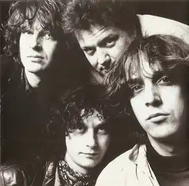 Blue Guitars, met van links naar rechts: Bert Dijkman, Dick Dijkman, Ben Heersping en Erik van Loo