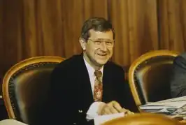 Anton Cottier in de Kantonsraad, 1992.