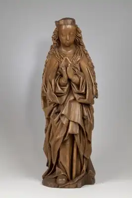 Beeld van de Heilige Cunera, ca. 1500, collectie Museum Catharijneconvent, Utrecht