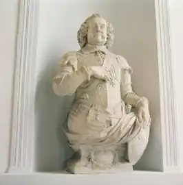 Buste van Johan Maurits in de grafkelder van Nassau-Siegen in 2014