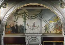 De Intrede van Gustaaf Wasa in Stockholm Carl Larsson, olieverf op doek, 1908