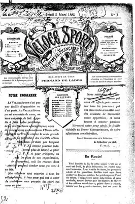 Le Véloce-Sport nummer 1, donderdag 5 maart 1885
