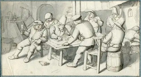 Herberg met bordspelers