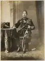 Hamengkoe Boewono VII, sultan van Jogjakarta, in uniform, 1885