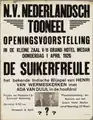 Affiche voor de voorstelling De Suikerfreule gespeeld door het Nederlandsch Toneel in Medan