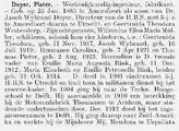 1919 Bewoner Pieter Doyer