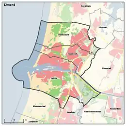 Kaart IJmond per 1 januari 2019