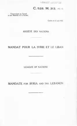 Frans Mandaat Syrië